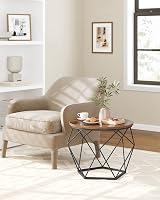 VASAGLE Coffee Tables Set of 2, Industrial Rustic Brown Black LET040B01 view 5