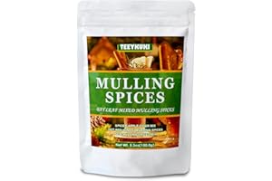 TEEYKUKI New Flavor Mulling Spices for Apple Cider, 5.3oz(150.0g), Mulling Spices Used for Wine & Hot Drinks on Christmas Day, Great Mulled Wine Spices, Bay Leaf Flavor