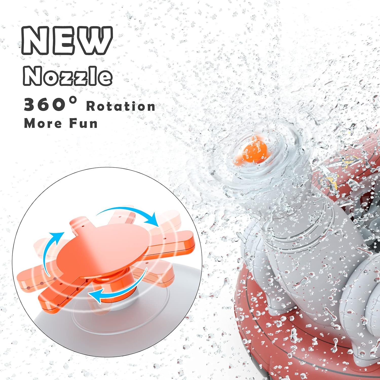 Jasonwell Inflatable Kiddie Pool Sprinkler - Splash Pad for Kids Toddler Pool Outside Children Pirate Ship Baby Pool Swimming Wading Pool Summer Outdoor Water Toys for Babies Boys Girls Yard Garden: Toys & Games