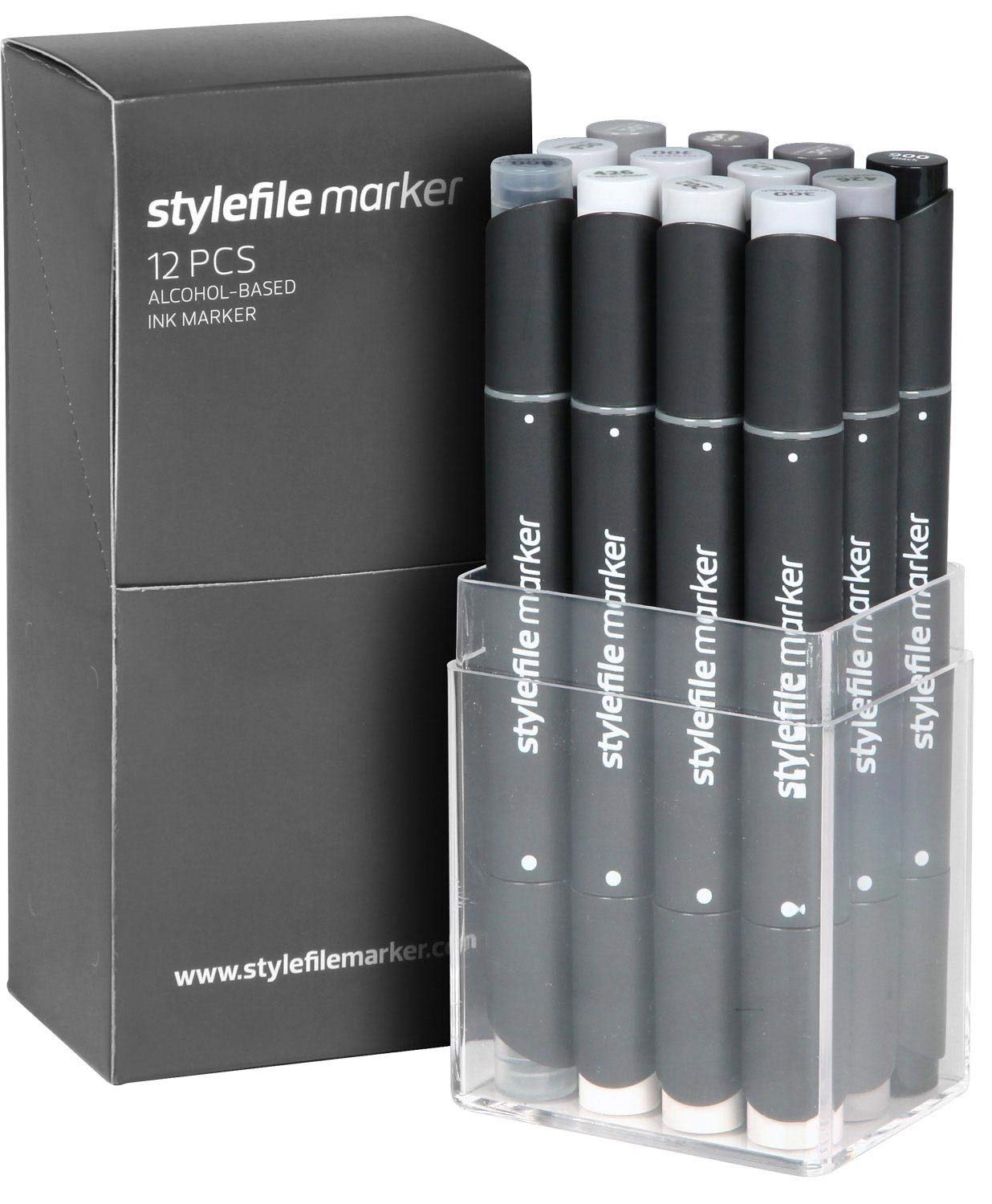 Stylefile Marker Set of 12-Neutral Grey Set, Nicht zutreffend