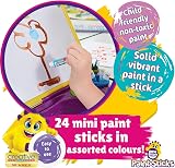 Little Brian Mini Paint Sticks 24 Pack Assorted Colours Mess Free Twist & Paint view 4