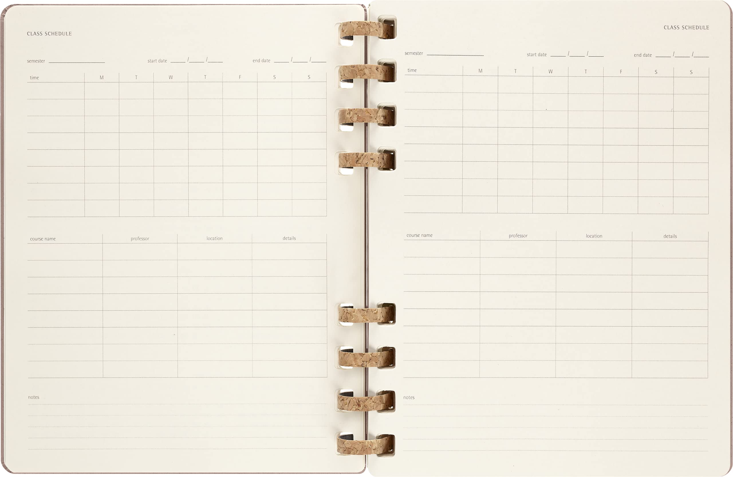 Moleskine 2024 Spiral Academic Planner, 12M, Extra Large, Crush Almond, Hard Cover (7.5 x 10)