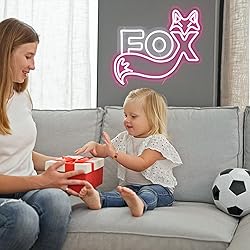 Fox Cute LED Neon Sign For Home Bedrooms Children's