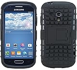 kwmobile Hybrid case with Stand for Samsung Galaxy S3 Mini in Black