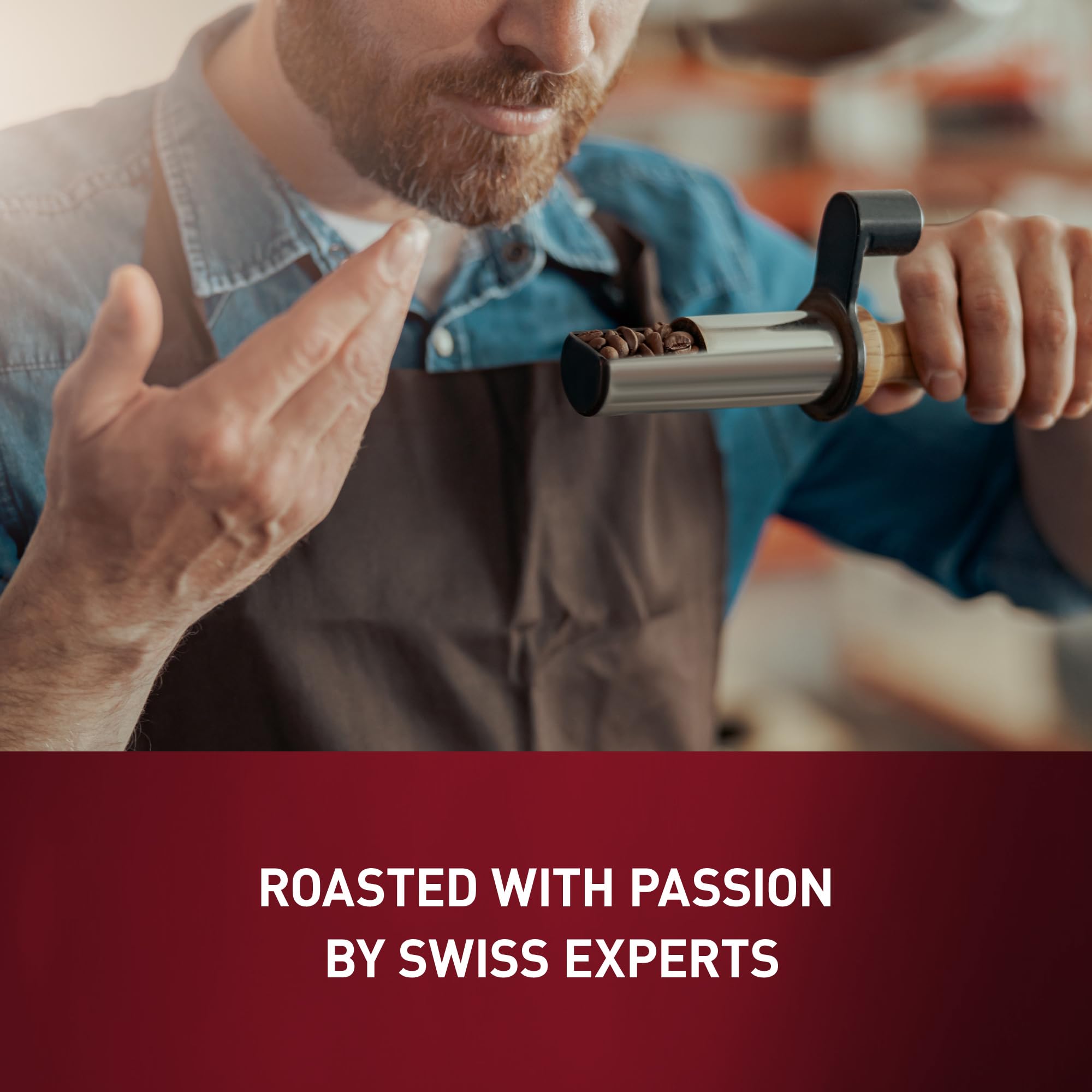 Schwiizer Schüümli Espresso, 100% Arabica Kaffeebohnen, kräftig-intensiv, ideal für Vollautomaten, Stärke 4/5, mittlere Röstung, Rainforest Alliance, 1kg 5