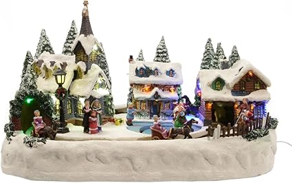 Petit village de noel illuminé Clearance