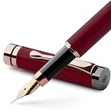 Wordsworth & Black Fountain Pen Set Luxury Bamboo Wood Medium Nib