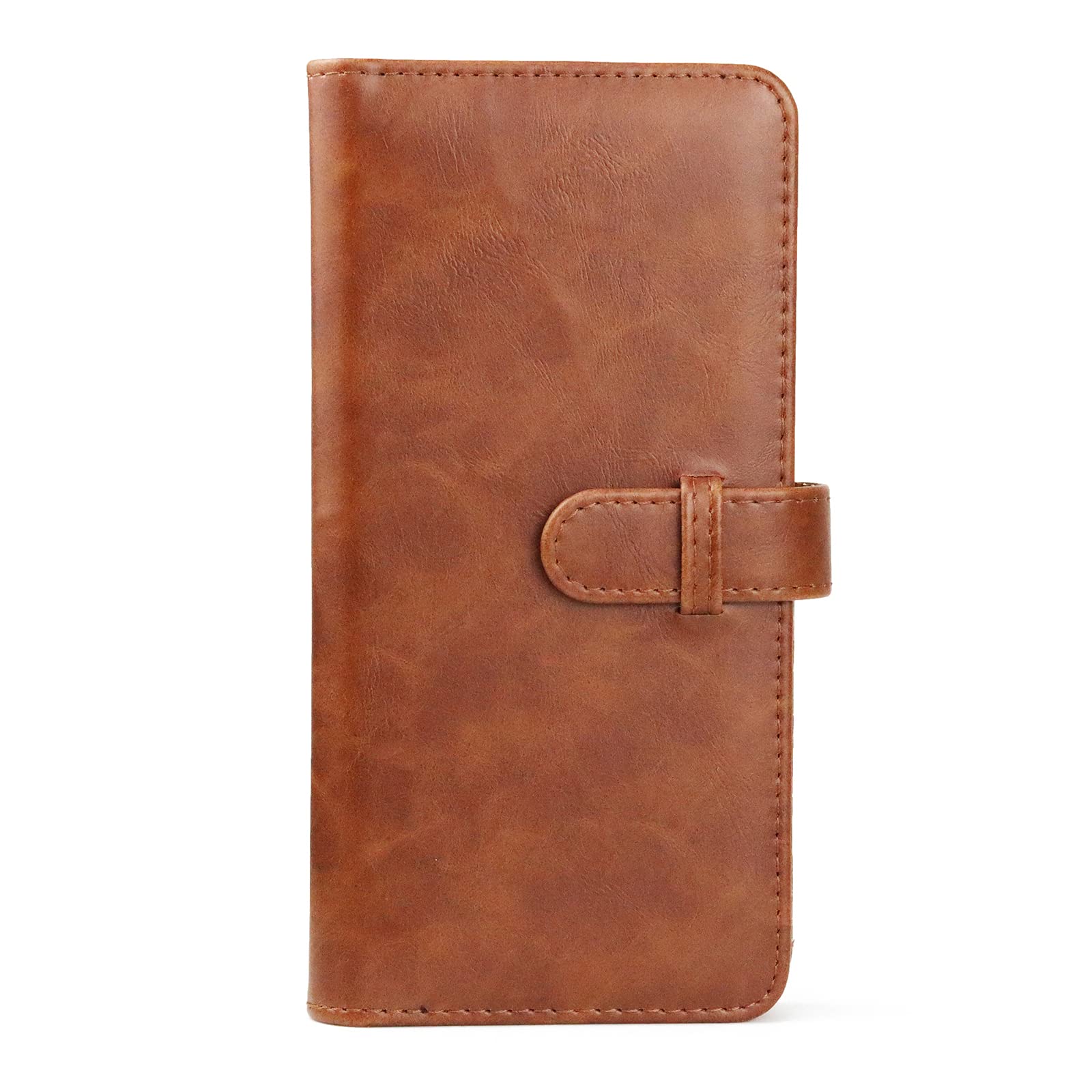 MUZIRI KINOKOO Mini Photo Album PU Leather Wallet Album Dessert Time Album Compatible For Fuji Instax SQUARE SQ1 SQ20 SQ10 SQ6 Camera Share SP-3 Pictures Holder 80 Pockets (Brown)