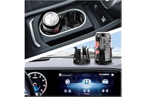 Lot de 2 supports de porte-gobelets de voiture avec bras de serrage adaptatifs, insert antidérapant pour porte-gobelet pour v