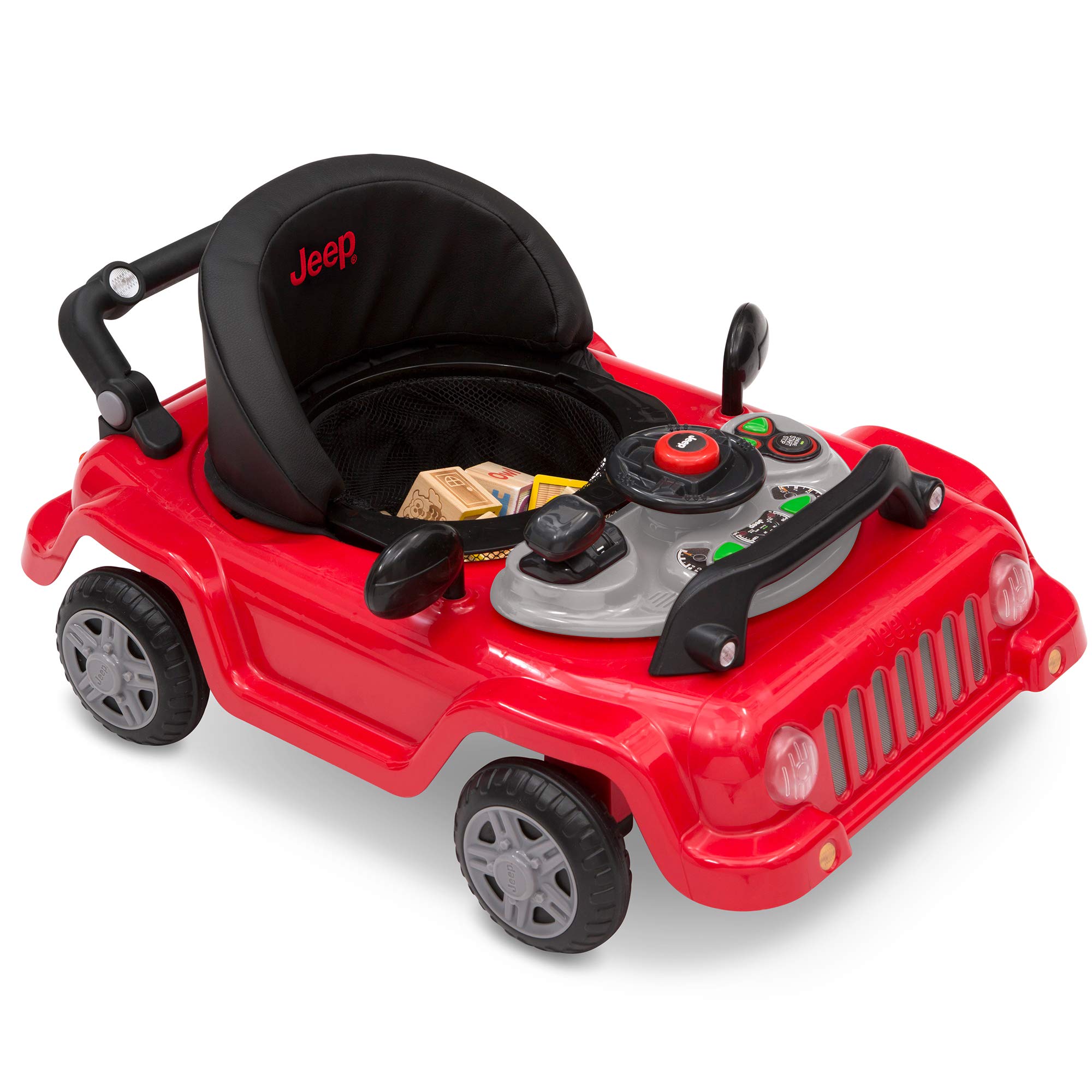 Jeep Classic Wrangler 3-in-1 Grow with Me Walker, Red