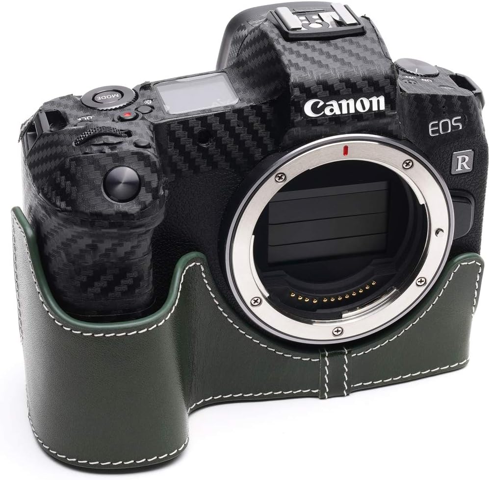 Black Hand Strap Eos R Camera Case BolinUS Handmade Genuine Real