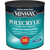 Minwax 622224444 Polycrylic Protective Wood Finish, Clear Matte, 1 Quart