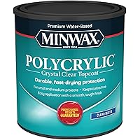 Minwax 622224444 Polycrylic Protective Wood Finish, Clear Matte, 1 Quart