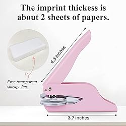 OFCCUSTOM Book Embosser Custom Embosser Stamp with