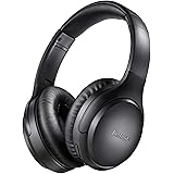 Active Noise Cancelling Headphones, Boltune Bluetooth 5.0 Over Ear Wireless Headphones with Mic Deep Bass, Comfortable Protein Earpads 30H Playtime for Travel Work TV PC Cellphone