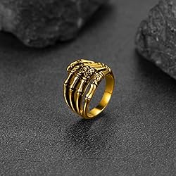 FaithHeart Personalized Custom Gothic Skull Rings