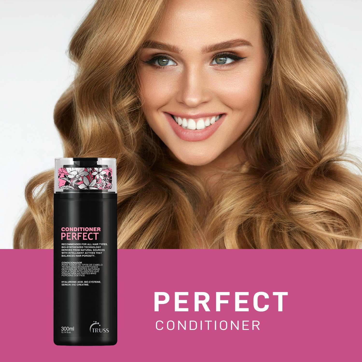 Truss Perfect Conditioner - Advanced Anti-aging Conditioning Formula for All Hair Types Including Colored, Damaged, Chemically Treated Hair - Promotes Strong, Healthy, Silky Hair