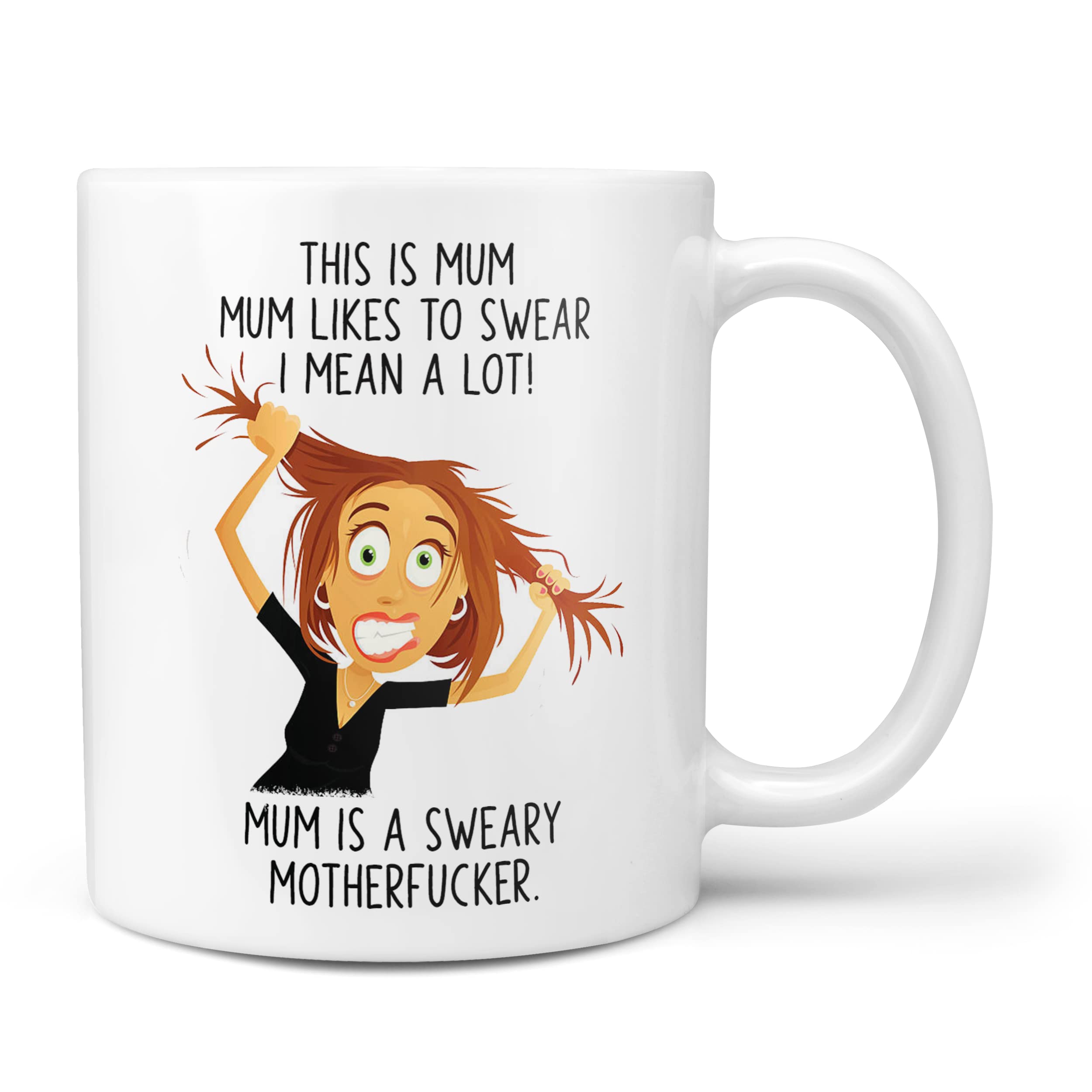 Funny Gift for Mum Wife - Sweary Mo' Fo' Funny Mug for Mothers Day or Best Friend