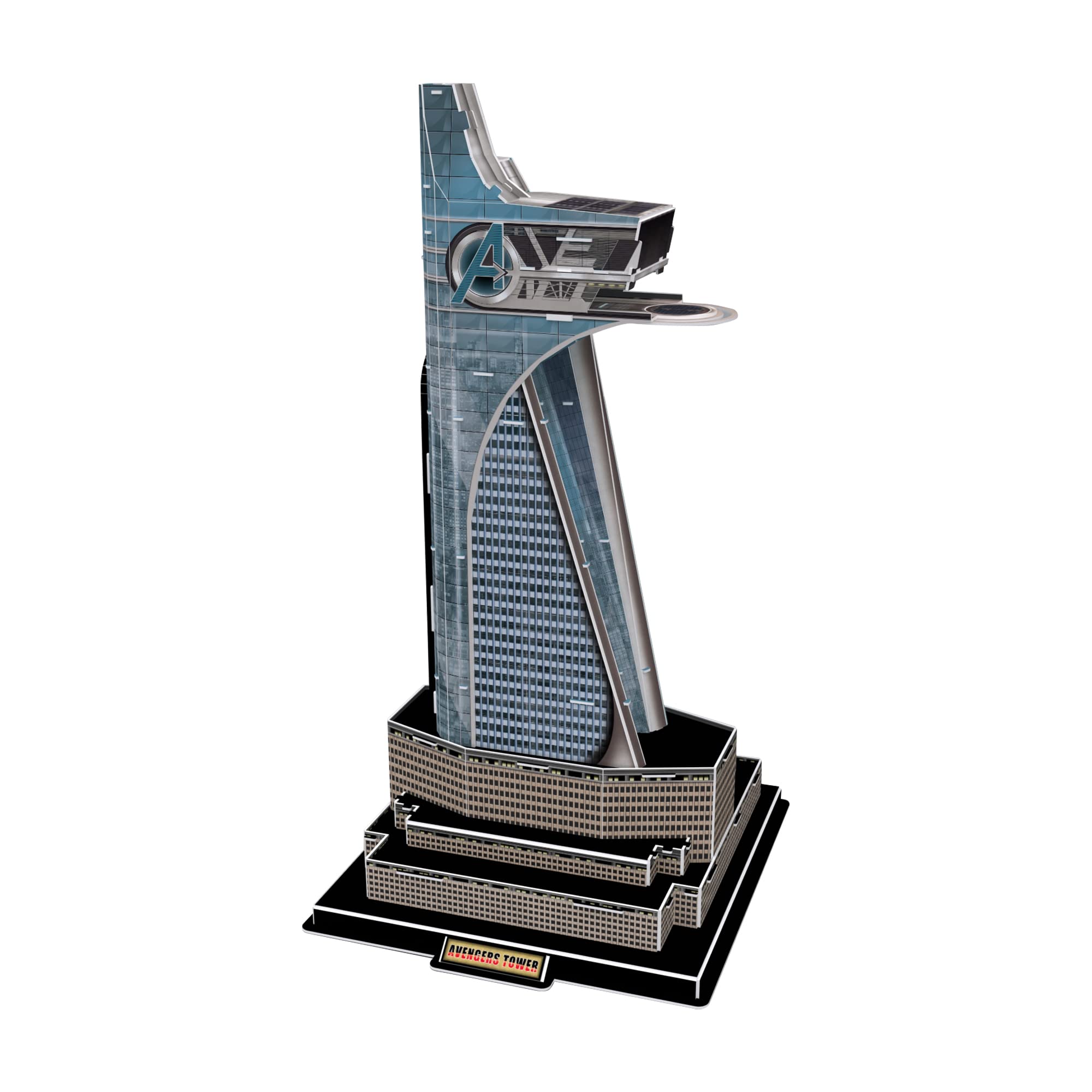 Marvel Studios Avengers Tower 3D Puzzle, Multicoloured, Neon, Metallic