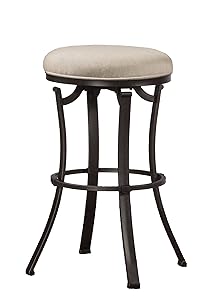 Hillsdale Furniture Bryce Swivel Counter Stool, Black