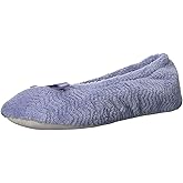 isotoner Women's Diamond Microterry Ballerina Slippers
