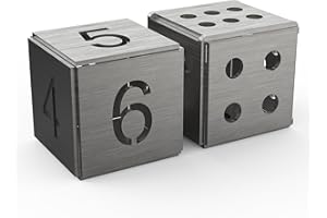 SONNLER Stainless Steel Welding Practice Kit, 2pcs Cube Dice Welding Coupons Kit For Beginners Practice And Training For MIG TIG STICK ARC, Side Length 2.36 Inch