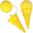 Jumbo 14 Inch Ice Cream Shooter by ArtCreativity - Classic Icecream Cone Foam Ball Launcher - Squeeze Popper - Great Party Fa