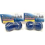 RMS Walker Glide Balls - A Set of 4 Balls with Precut Opening for Easy Installation, Fit Most Walkers (Blue)