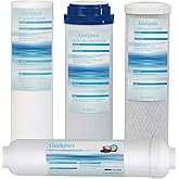 Geekpure Replacement Universal Filter Set for Standard Reverse Osmosis RO Water Filter System (4 Count)
