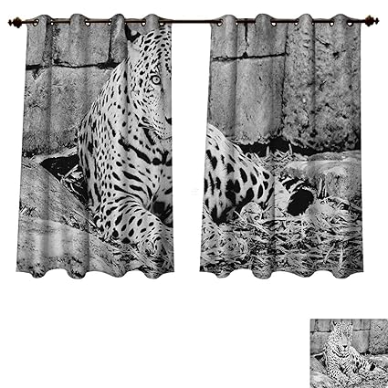Amazon Com Pricetextile Black And White Blackout Thermal Curtain