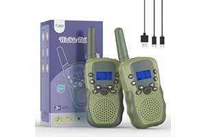 Kids Walkie Talkies Rechargeable for Boys Girls, Selieve 2 Way Radio 22 Channel 3 Miles Range HD Voice Handheld Walky Talky Toy, Birthday Gifts for 3-12 Year Old Kids for Adventure Garden Game