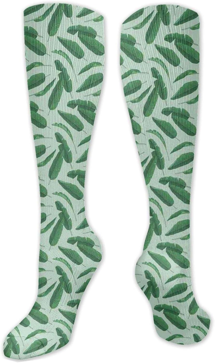 Compression High SocksJungle Rainforest Nature Theme