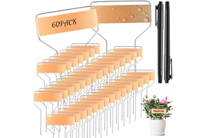 RETAINBRE 60 Pcs 4 Inch Copper Plant Tags for Outdoor Garden Waterproof Metal Garden Tags Plant Labels for Garden with 2 Permanent Pen Weatherproof Banner Garden Markers