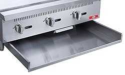 Commercial Countertop Griddle, ETL 36" Flat Top