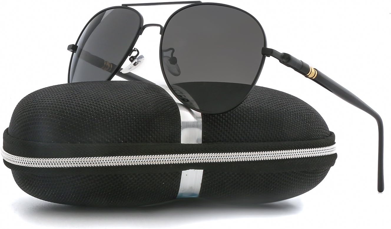 Aviator Sunglasses for Men Women Polarized VOPOLAR Metal Frame UV400 Protection