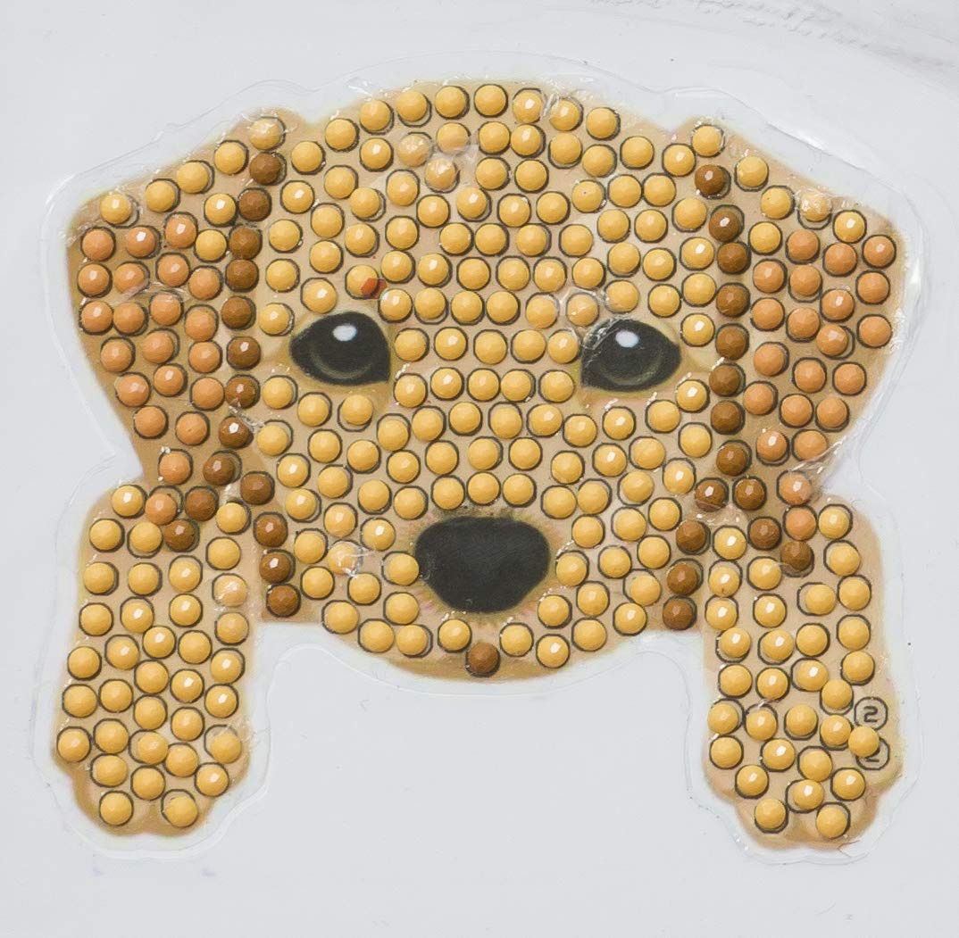 Crystal Art Dog Crystal Art DIY Motif Sticker Kit 9x9cm