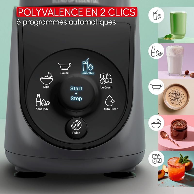 - Blend Up Essential Mini Blender - 800W - 2gourdes 400mL et 700mL