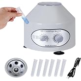 SUPER DEAL Electric Lab Centrifuge Machine, 4000 RPM, 20 ml x 6 Capacity, Precise Timer and Speed Control, 110V - Ideal for Medical and Laboratory Use
