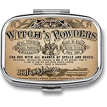 Amazon.com: DingRound Silver Vintage Pill Box 7 Day Metal