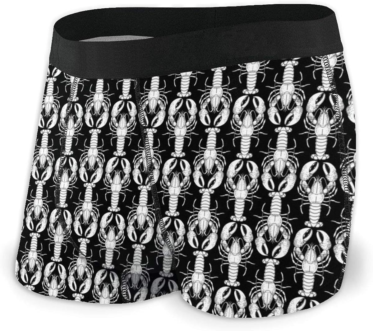 GLGFashion Lobster Pattern Mens RideUp Underpants Boxer Briefs