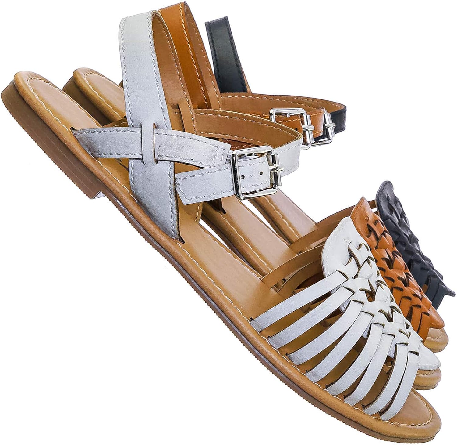 huarache sandals with ankle strap