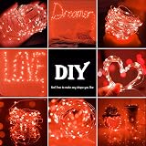 cshare Valentines Lights 50 LED 5m Battery Fairy String Red IP65 Waterproof view 2