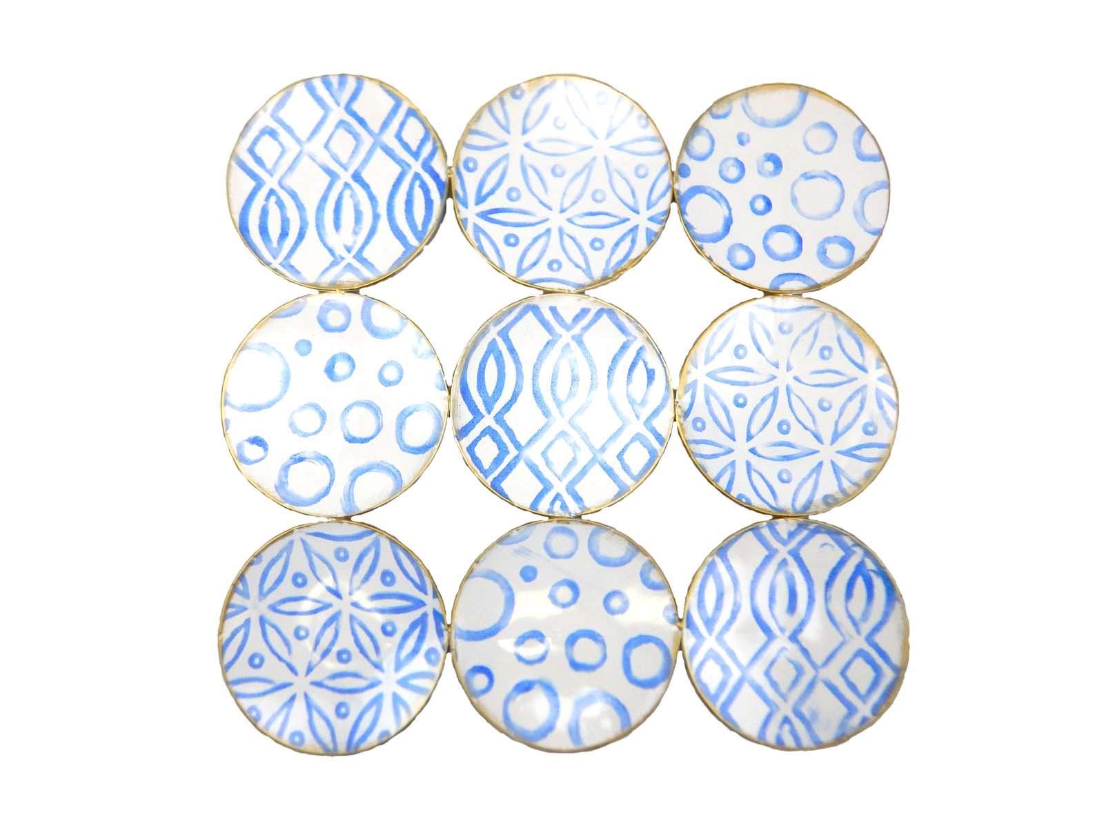SK Style Metal Wall Art - Abstract Willow Discs