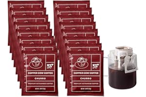 Copper Cow Coffee Premium Vietnamese Coffee: Single-Serve Churro Coffees (includes: 16 churro coffees)