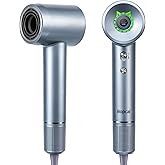 Hair Dryer, 110000 RPM Professional High-Speed Blow Dryer 200 Millions Negative Ionic Care Hair Dryer for Fast Drying, Low Noise Thermo-Control Hairdryer, Travel with Nozzle