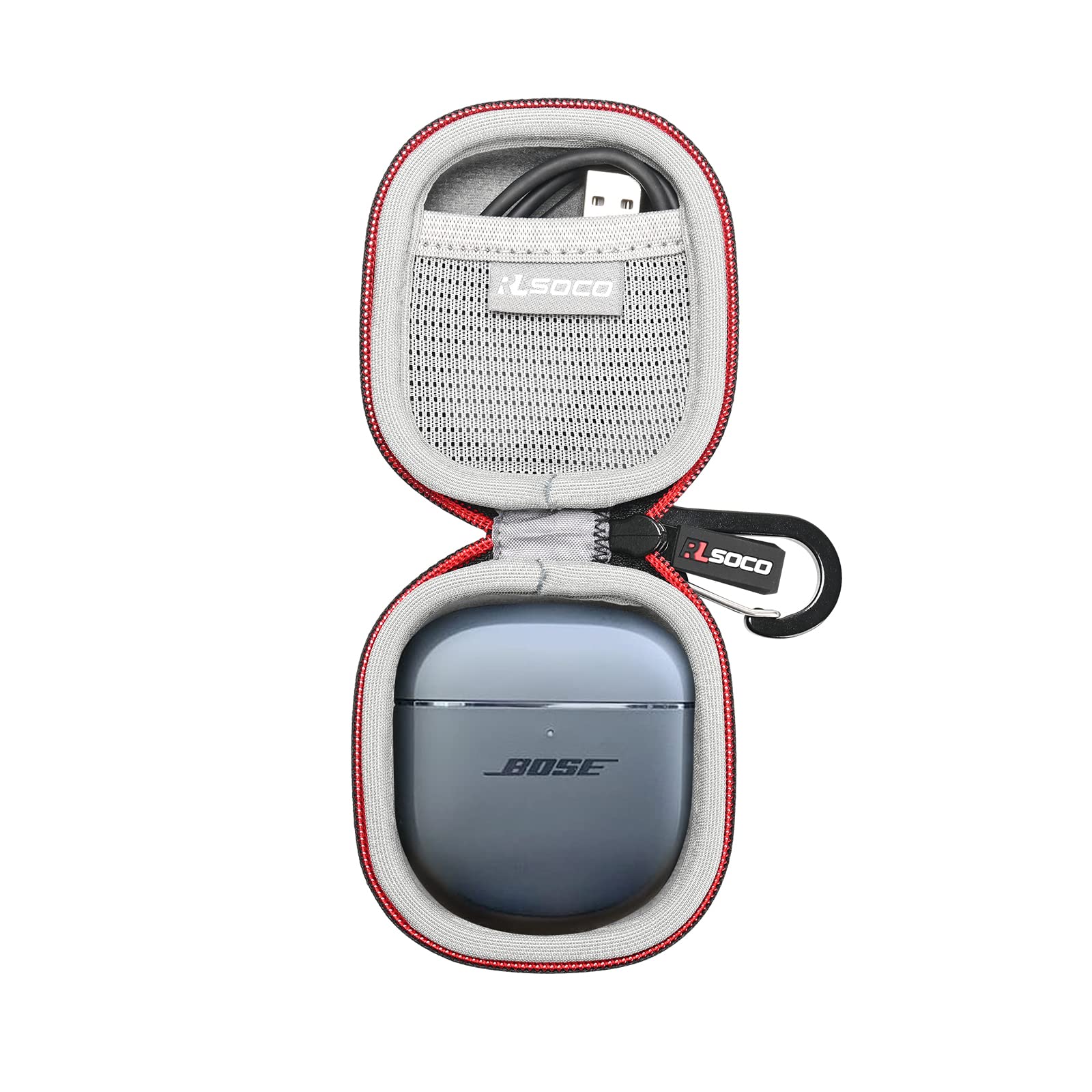 RLSOCO Carrying Case for Bose QuietComfort Ultra/Ultra 2nd Gen/Earbuds II/Earbuds 2 Earbuds - Black — image 1
