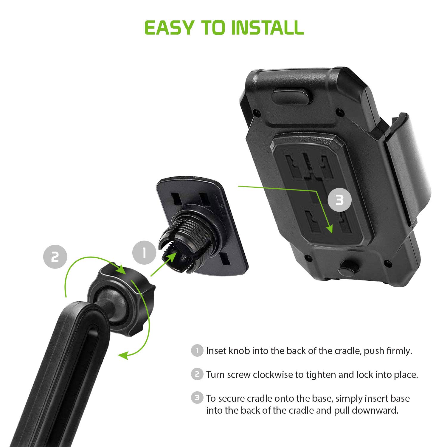 Cup Holder Phone Mount, Cup Holder Phone Holder for Car Phone Cradle Compatible for iPhones and Android Smartphones (Tesla Model 3 Y)