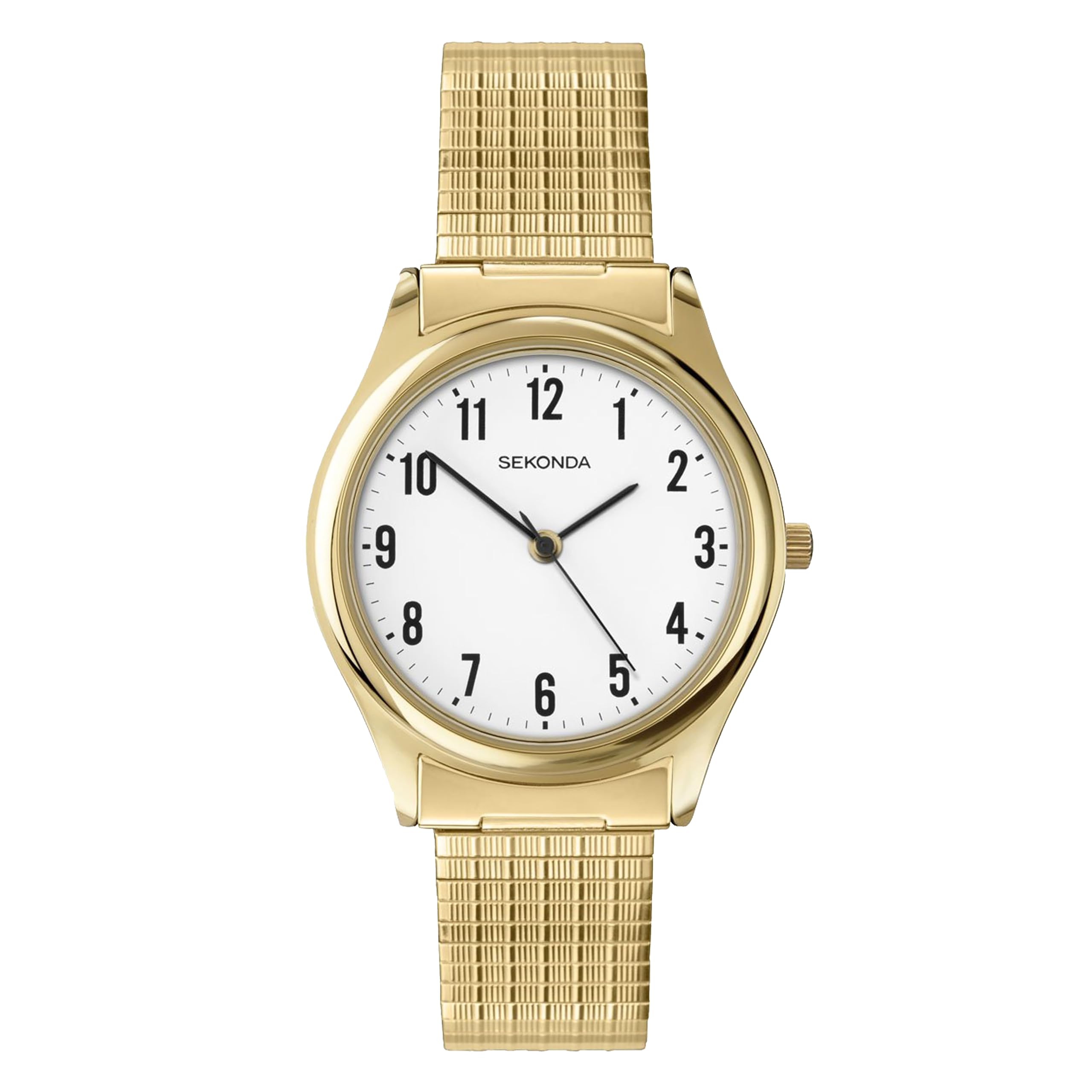 Sekonda Model 3752.27 Gents Gold Plated Analogue Expander Watch — image 1