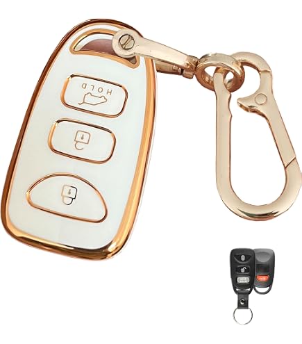 KeyGuardz Silicone Remote Key Fob Cover For Hyundai Kia Elantra Sonata - Soft Rubber Protective Case, Easy Slip-On Fit - View #3