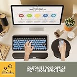 GIM ICETEK Keyboard and Mouse Mat Set Memory Foam Wrist Support view 5